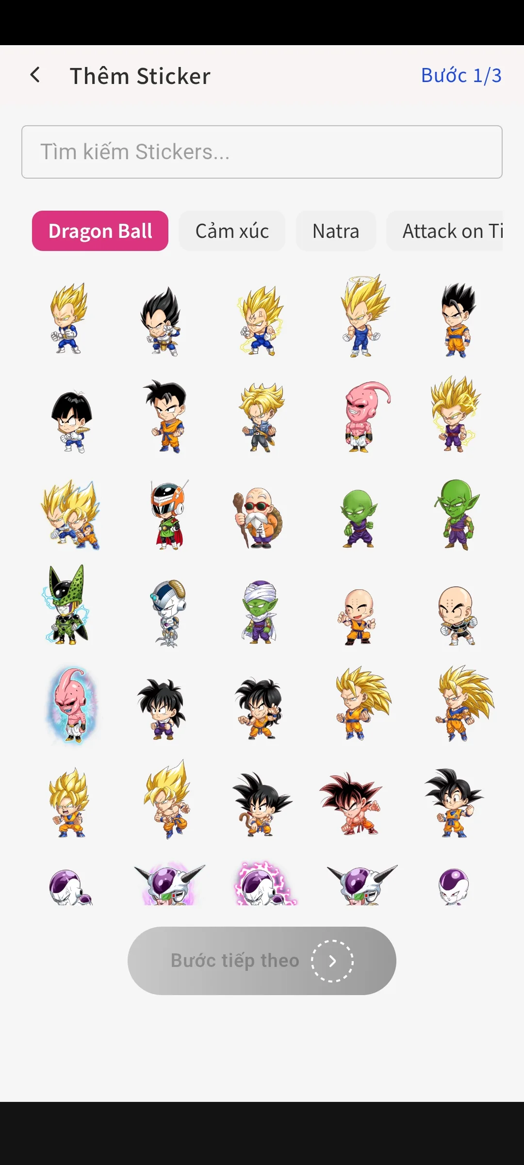 Cập nhật mới 18/11: Thêm bộ sticker DB