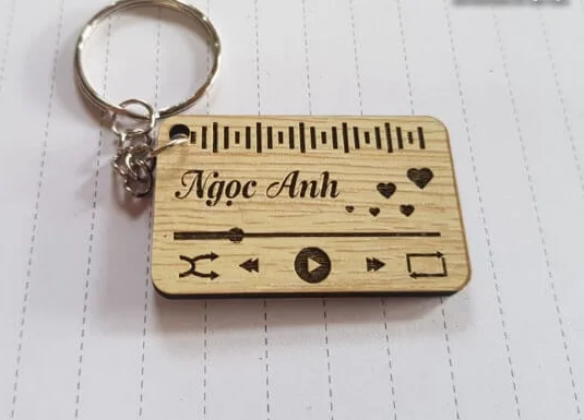 Móc chìa khóa khắc tên – món quà nhỏ, ý nghĩa lớn