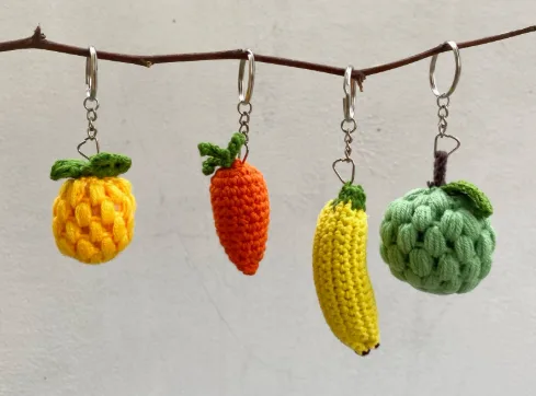 5 mẫu móc chìa khóa bằng len siêu xinh khiến ai cũng muốn có