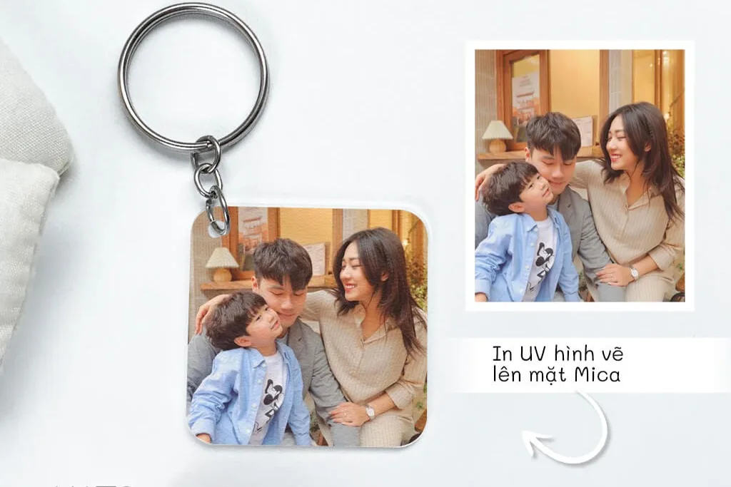 Cách in hình lên móc chìa khóa đẹp, bền màu, không bong tróc
