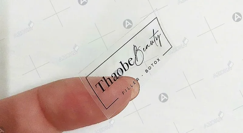 In sticker trong suốt giá rẻ, lấy ngay tại Hà Nội